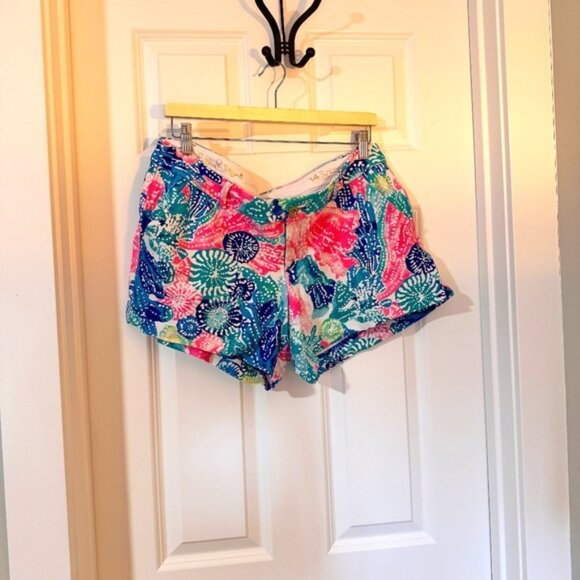 Lilly Pulitzer Callahan Knit 5" inseam short sz 14 EUC - Picture 1 of 7